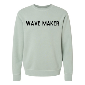 Wave Maker Sweatshirt GREEN SAGE-Unisex