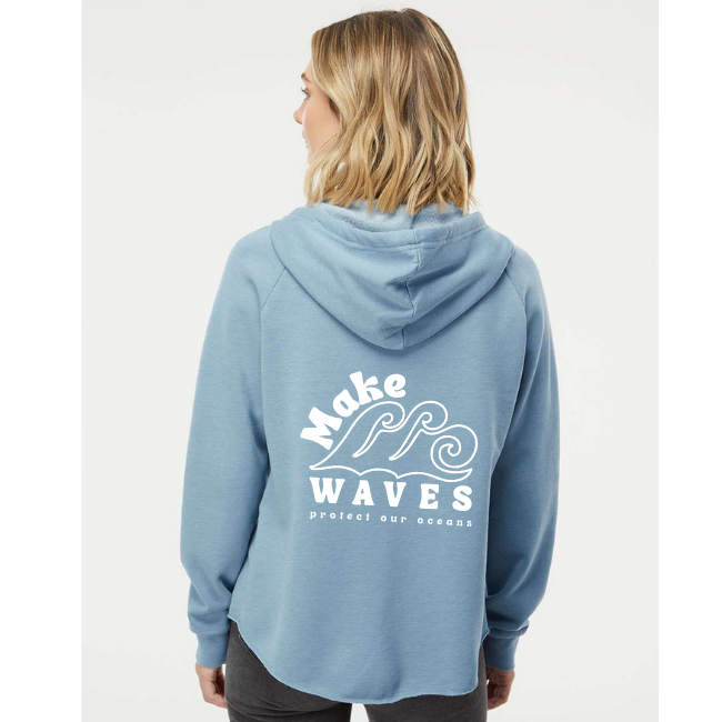 Wave Wash Zip-up-Make Waves Protect our Oceans