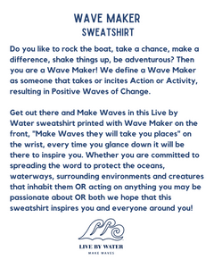 Wave Maker Sweatshirt COASTAL BLUE-Unisex