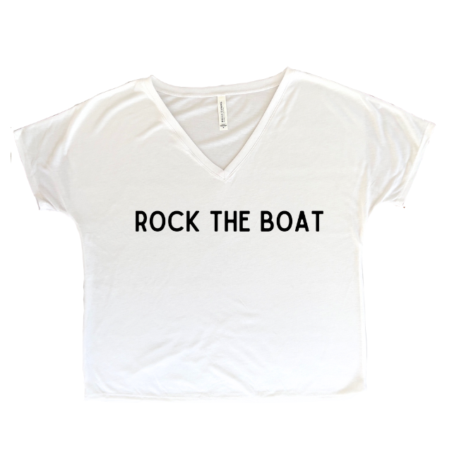 Wave Maker Sayings-Slouchy V-neck T-shirt