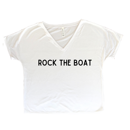 Wave Maker Sayings-Slouchy V-neck T-shirt
