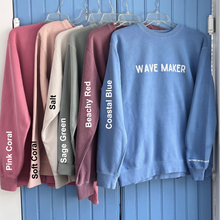 Load image into Gallery viewer, Wave Maker Sweatshirt GREEN SAGE-Unisex
