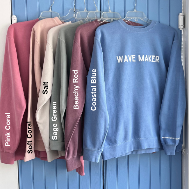 Wave Maker Sweatshirt PINK CORAL-Unisex