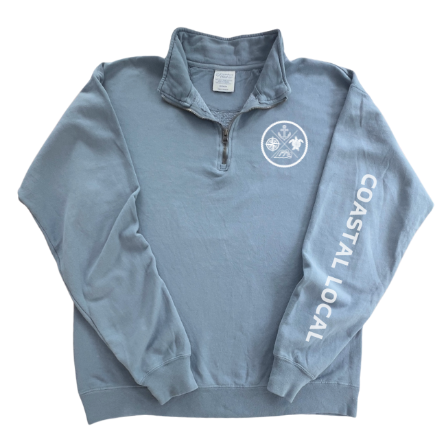 Coastal Local-Quarter Zip Sweatshirt-Comes in 3 Colors Coastal Local-Quarter Zip Sweatshirt-Comes in 3 Colors