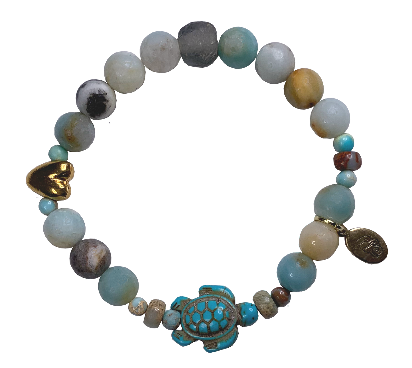 Live by Water Make Waves - Turtle Love Bracelet