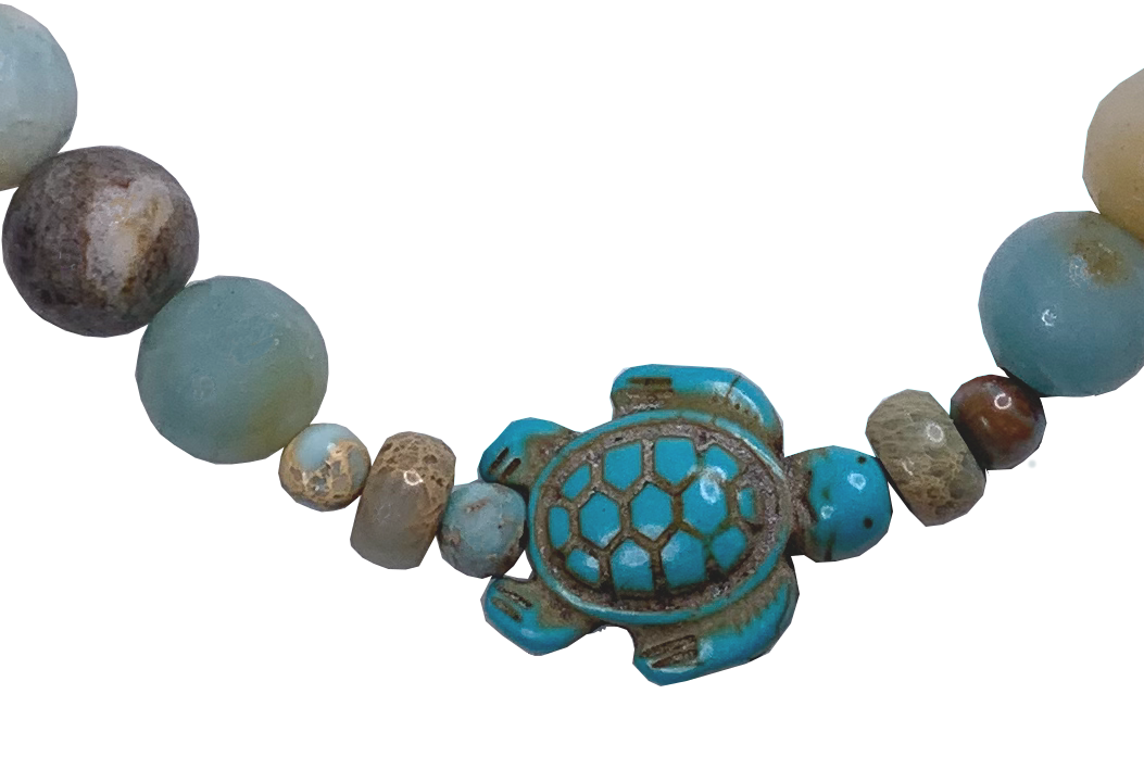 Live by Water Make Waves - Turtle Love Bracelet
