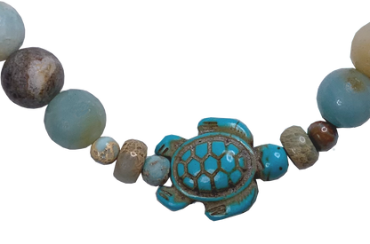 Live by Water Make Waves - Turtle Love Bracelet