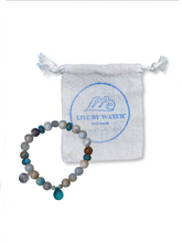 Load image into Gallery viewer, Live by Water Make Waves - Water Drop Bracelet

